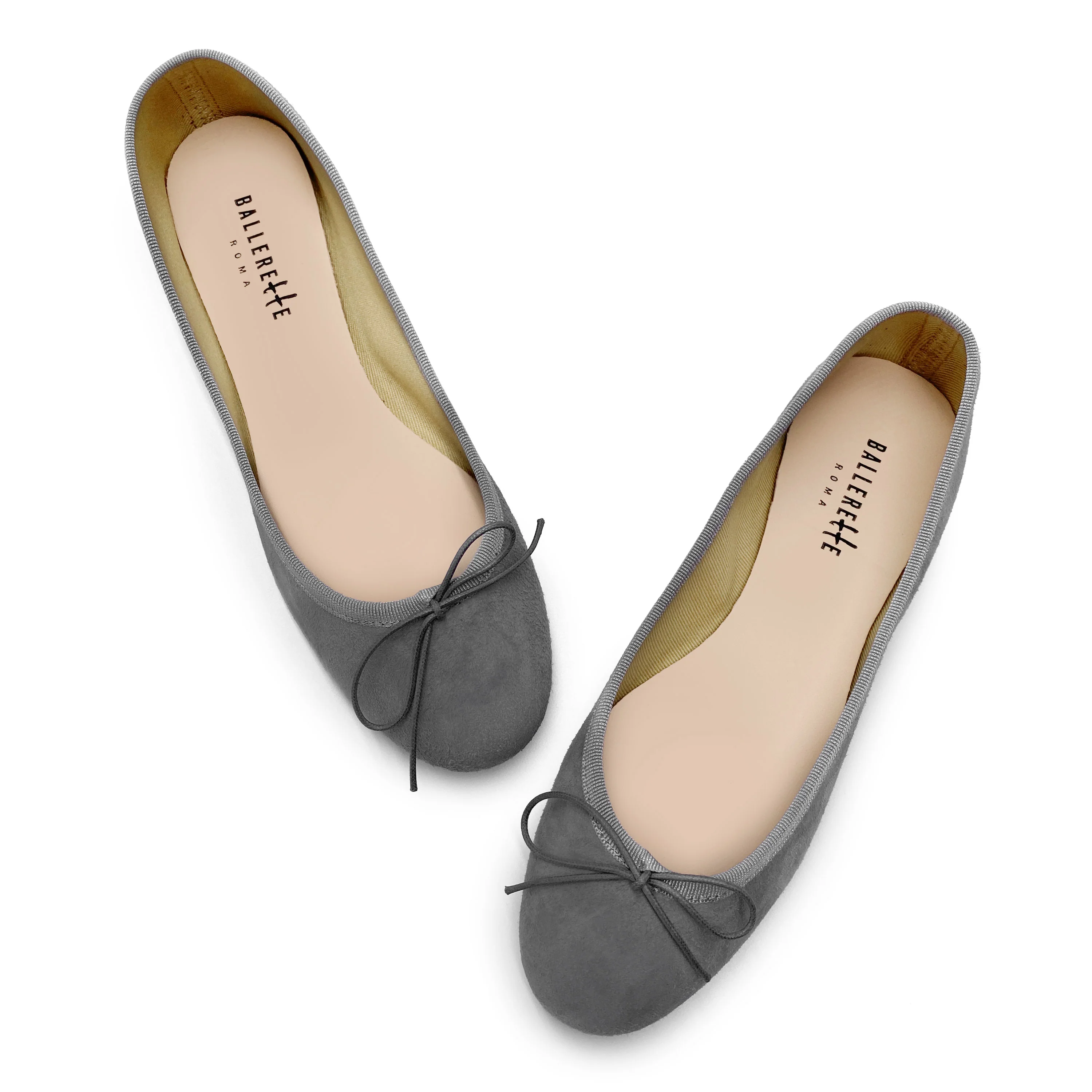 Ballerine in camoscio grigie fumo - Image 2