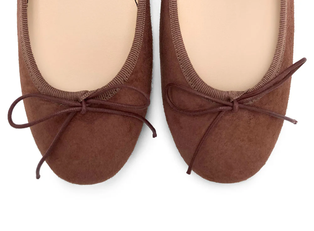Ballerine in camoscio vino - Image 6