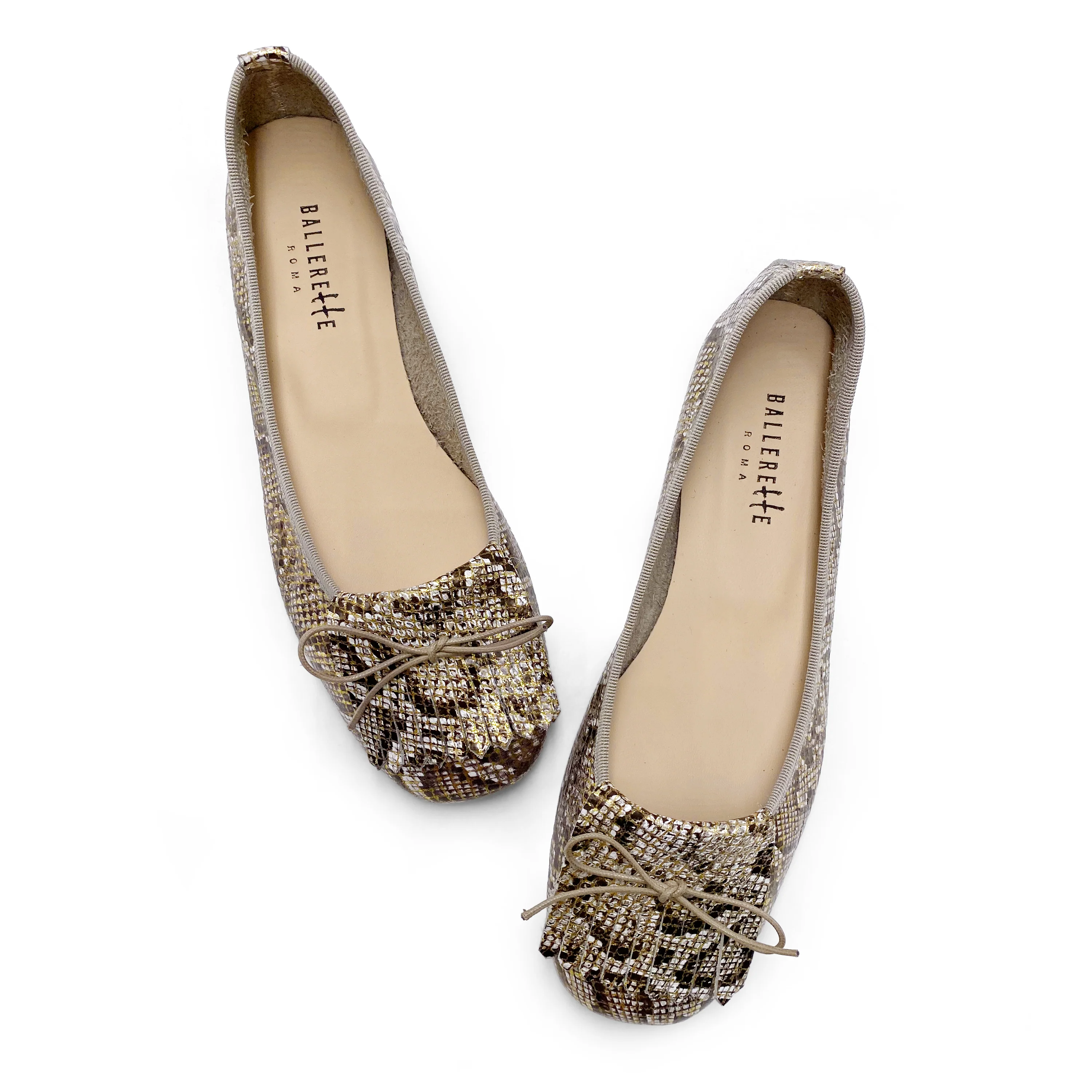 Mocassini donna con tacco in pelle stampa animalier - Image 2