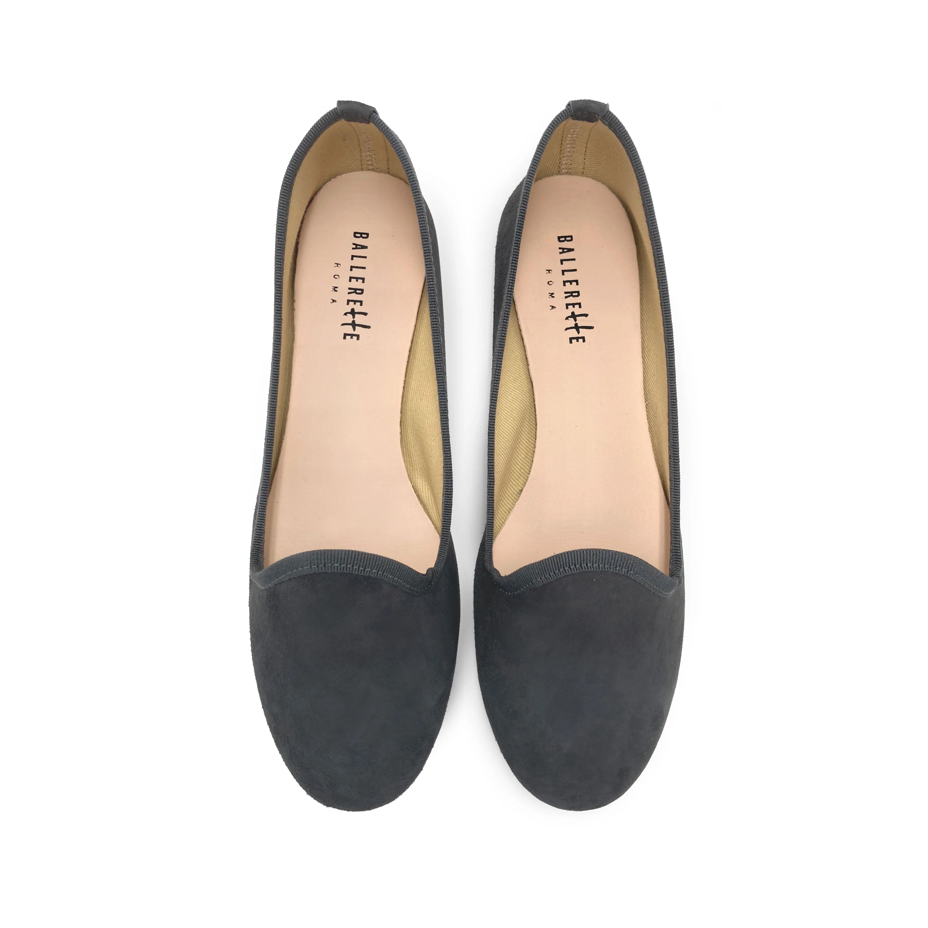 Slippers donna in camoscio grigio fumo